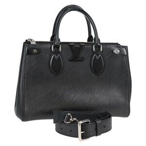 LOUIS VUITTON Epi Grunel Tote PM Tote Bag Black M57680 LV Auth ki5827M